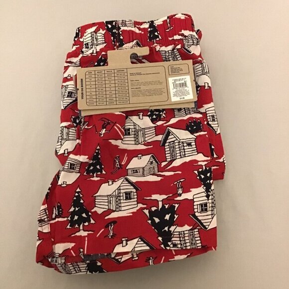 Old Navy L Boxers Two Pairs Winter Scene Red 1-NWT, 1-NWOT - Picture 2 of 3